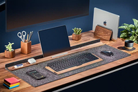 Haute qualité grand bureau tapis de bureau protecteur antidérapant feutre clavier tapis de souris pour l'organisation de stockage Organisation de stockage à domicile