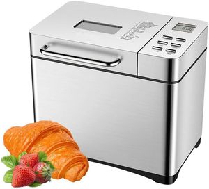 Machine à pain automatique avec boîtier en acier inoxydable de 2 lb - Product Image 1