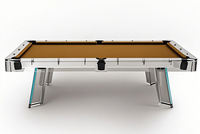 Table de billard en verre de luxe moderne américaine pour intérieur, avec plateau en ardoise, vente directe d'usine