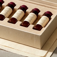 Boîte rigide personnalisée en carton blanc avec couvercle et base, impression offset, logo estampé à chaud pour flacons de peptides, 6 flacons, soins personnels