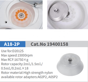 WESTTUNE D2012S 15000rpm 1880xg Mini Centrífuga de Laboratorio de Alta Velocidad, Plástico/Acero, OEM - Product Image 3