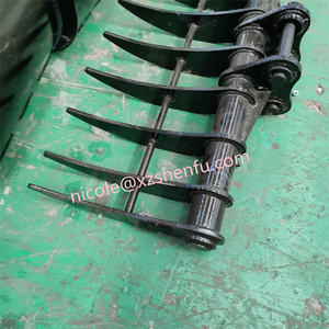 Râteau d'excavateur personnalisé à bas prix, seau Oem râteau terrestre/râteau de roche adapté à l'excavatrice de chat - Product Image 5