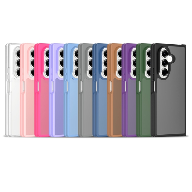 For Samsung Z Fold 7 Case, Anti-Fingerprint Translucent Matte Frosted Shockproof Mobile Phone Cover for Samsung Galaxy Z Fold 7