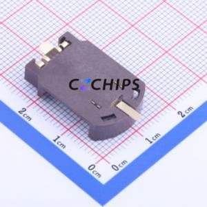 BS-08-B2AA007 Button & Strip Battery Connector SMD Connector Battery Holder CR2032 Phosphor Bronze - Product Image 2