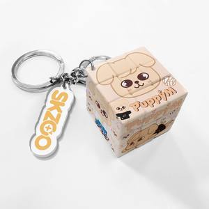 Nuovo Portachiavi Digitale in PVC Impermeabile con Stampa a Incisione, Tema KPOP Cartoon Stray Kids SKZ Mini per 's <span class=keywords><strong>Cube</strong></span> - Product Image 3