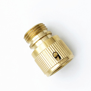 Connecteur d'eau de jardin à connexion rapide fileté en laiton de 1/2 pouce pour raccord de tuyau - Product Image 3