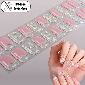 Tiras de <span class=keywords><strong>Uñas</strong></span> con Estampado Dorado 3D de Corazón y Ojo de Gato, Sin Lámpara UV, Esmalte de <span class=keywords><strong>Gel</strong></span>, Pegatinas de <span class=keywords><strong>Uñas</strong></span> de <span class=keywords><strong>Gel</strong></span>, Sin Horneado, Envolturas de <span class=keywords><strong>Uñas</strong></span> de <span class=keywords><strong>Gel</strong></span> Sin UV - Product Image 2