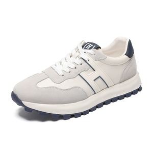 Agan <b>Shoes</b> - Genuine Leather Upper Men's Thick-Soled <b>Soft</b>-Soled Anti-Slip and Wear-resistant Running <b>Shoes</b> - Product Image 6