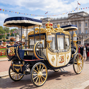 Breathtaking Fairy Tale Royal Horse Carriage Luxurious <b>Trim</b> For Romantic Wedding Grand Entrance Display - Product Image 1
