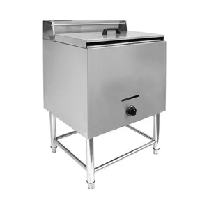 28L Stainless Steel 2 Tank 2 baskets Gas Fryer Oil Less Double Deep Fryer,Commercial Gas Deep Fryer With Propane