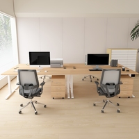 Bureau moderne 4 6 8 12 places Ensemble de meubles de bureau Poste de travail table et chaise en gros pour le personnel Mobilier de bureau élégant