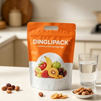 Sachet Doypack en plastique de qualité alimentaire avec film résistant à l'huile, impression personnalisée pour l'emballage de chips, craquelins, biscuits, noix et autres snacks