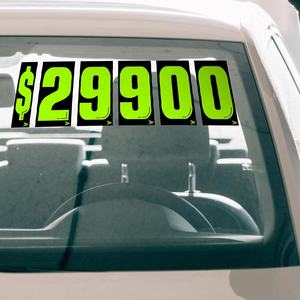 Autocollants numérotés grand format <span class=keywords><strong>Chartreuse</strong></span> pour pare-brise – Étiquettes <span class=keywords><strong>de</strong></span> <span class=keywords><strong>prix</strong></span> pour concessionnaires automobiles – Numéros <span class=keywords><strong>de</strong></span> <span class=keywords><strong>prix</strong></span> pour vitres <span class=keywords><strong>de</strong></span> véhicules - Product Image 6