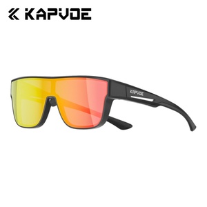 Lunettes de cyclisme photochromiques pour hommes KAPVOE - Lunettes de sport design, lunettes de soleil polarisées UV400 pour les sports de plein air - Product Image 1