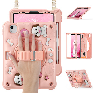 2024 personnalisé mignon enfants dessin animé étui en silicone pour 10.2 <span class=keywords><strong>Ipad</strong></span> 9th 8th 7th génération étui avec bandoulière <span class=keywords><strong>2021</strong></span> 2020 - Product Image 6