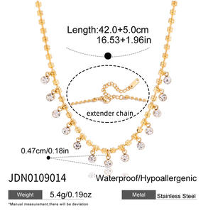 Collar de Perlas de Agua Dulce con Baño de Oro de 18K y Diseño de Sol y Luna, Estilo Europeo y Americano, con Logotipo Personalizado al por Mayor - Product Image 4