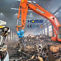 Cisailles de démolition pour voitures, cisailles hydrauliques pour démolir les voitures, pince à démonter les voitures pour le recyclage des pièces de véhicules