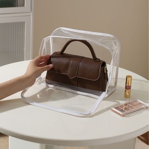 <b>Clear</b> Plastic <b>Toiletry</b>/Cosmetic <b>Bag</b> Zipper Hot Stamping Environment Friendly Recyclable Storage for Supermarket Exhibition Use - Product Image 3