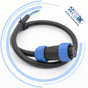 Connecteur étanche WEIPU – Connecteur de panneau en plastique mâle/femelle en ligne pour câble, à sertir et moulé - Product Image 6