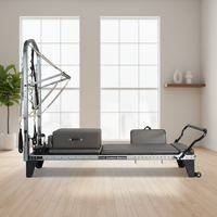 Nouvelle machine de Pilates Nextgen en aluminium, modèle Half Trapeze Reformer, ensemble complet réglable avec tour et tapis, cadre en alliage pour studio et domicile