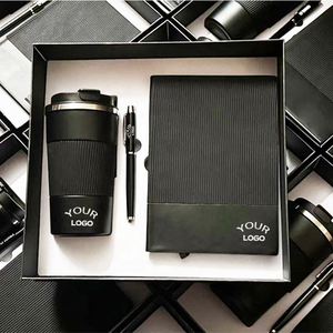 2026 New Design Customized Logo Set Promotional Notebook Thermos <b>Cup</b> and Pen Personalized Corporate Business Gift Sets - Product Image 1