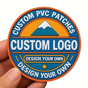 3D Rubber Heat Transfer Silicone Logo Patches Custom for T-Shirt Hoodie Sportswear & Casual Apparel Branding - Product Image 1