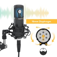 Microphone à condensateur cardioïde XLR MAONO pour ordinateur de bureau, enregistrement pour les travaux à domicile, podcast en ligne, ensemble de microphone à condensateur