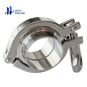 כיתה מזון 50.5 304 נירוסטה 316 סניטרית sanitary sus כבד תלתן מהיר tc צינור clamp צינור מהדק מתאים ברזל ריתוך + סט אטם סט - Product Image 2