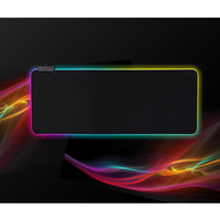 Tapis de souris pour ordinateur Tigerwings avec logo personnalisé RGB, grand tapis de souris XXL pour bureau, tapis de souris en caoutchouc