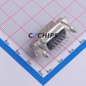 6235-03M15S0SBA03 D-Sub/VGA Connector Through hole Component (THT) Connector High Density D-Sub Male 15P Through Hole - Product Image 2