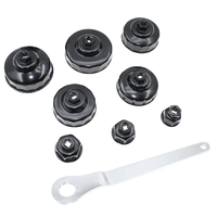 Kit d'outils de réparation automobile universel de 9 pièces Capuchon de filtre à huile et douille de clé pour l'entretien des véhicules