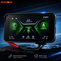 Layar Navigasi Anti Air Bestsonic 5 inci HD, Upgrade Motor Pintar Tanpa Perlu Dudukan Ponsel, Layar CarPlay untuk 99% Sepeda Motor