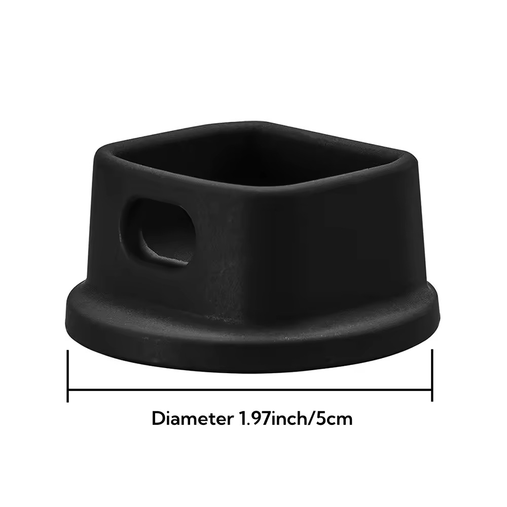 pequeña base de silicona negra