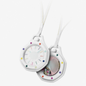 <span class=keywords><strong>Montre</strong></span> de poche arc-en-ciel de haute qualité, personnalisée, nouveau style, co-marquage, en biocéramique blanche, style Pop Art, parfait comme pendentif ou cadeau - Product Image 1
