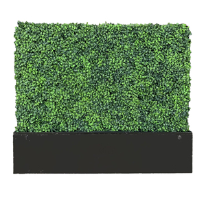 Bán Sỉ Hàng Rào Cảnh Quan Sân Vườn Chống Tia Cực Tím Tấm Cỏ Treo Tường Phông Nền Trang Trí Hàng Rào Gỗ Hộp Cây Nhân Tạo Tường Nhựa - Product Image 4