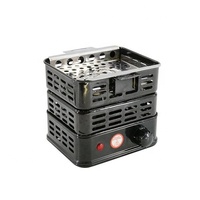 Plaque chauffante électrique portable, allume-charbon rapide, plaque de cuisson électrique en acier pour barbecue, camping en plein air