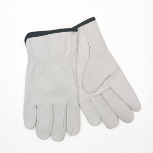 Gants de sécurité en cuir, longueur poignet, style uni, respirants, non doublés, écologiques, compatibles écran tactile, détection d'aiguilles, hiver, décontractés, usage quotidien - Product Image 1