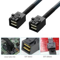 Cable interno Mini SAS a SFF-8643 de 1m para controlador RAID de breakout directo y disco duro (3.3 pies) para portátil/escritorio en stock