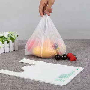 100% Biodegradable <b>Compostable</b> Custom Shopping <b>Bag</b> Cornstarch T-shirt <b>Bag</b> Grocery Plastic Vest <b>Bag</b> - Product Image 4
