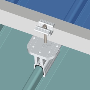 Support de fixation solaire en alliage d'aluminium pour toiture à joint debout, système de support photovoltaïque pour toiture métallique |   Art Sign - Product Image 3