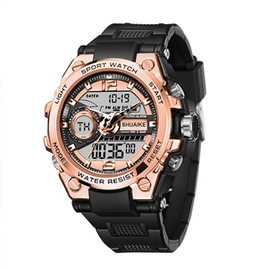 Men Quartz <b>Digital</b> Watch Creative Diving Watches Men Waterproof Alarm Watch Dual Display <b>Clock</b> - Product Image 1