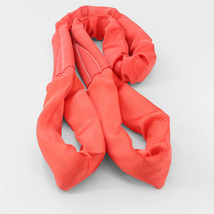 헤비 듀티 아이 투 아이 폴리에스터 1-20 톤 라운드 웨빙 리프팅 슬링 벨트 판매용 리프팅 - Product Image 3