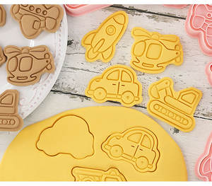 Set di Tagliabiscotti con Stampe di Auto <span class=keywords><strong>e</strong></span> Aerei, Ideale per Feste di Compleanno <span class=keywords><strong>e</strong></span> Regali per Bambini - Product Image 1