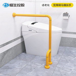 ราวจับห้องน้ำแบบติดผนัง Zs Hengsheng ผลิตจากพลาสติกและสแตนเลส ป้องกันการลื่น สำหรับผู้สูงอายุและผู้พิการ เพื่อความปลอดภัยในห้องน้ำ - Product Image 1