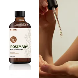 Hot-Sell Hair Growth Strengthening Rosemary Oil Nourish Hair Scalp Care Organic Rosemary Mint Hair Essential Oil