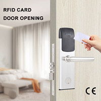 Serrure de porte en bois en acier inoxydable avec RFID, carte mémoire, carte intelligente, clavier et clé mécanique SDK pour système de contrôle d'accès domestique