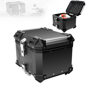Baúl Trasero para Motocicleta Mosaike 5052 de Aleación de Aluminio Usado, de 25L-100L, para Almacenamiento de Equipaje, Acabado Negro/Plateado, Garantía de 12 Meses - Product Image 1