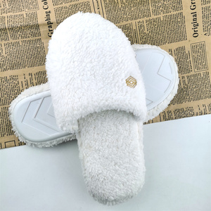 Pantoufles d'hôtel douces, broderie personnalisée, logo sur mesure, pantoufles de luxe pour hôtel <span class=keywords><strong>5</strong></span> étoiles - Product Image 3