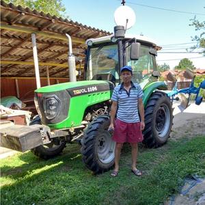 Tractores agrícolas 80HP 90HP 100HP 4WD 12 + 12 Caja de cambios Tractores Rueda Tractores diésel - Product Image 4