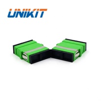 FTTH-acoplador de fibra óptica sin brida para conector rápido, 2 puertos SC APC